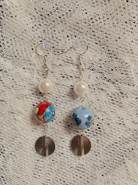 "flores" earrings