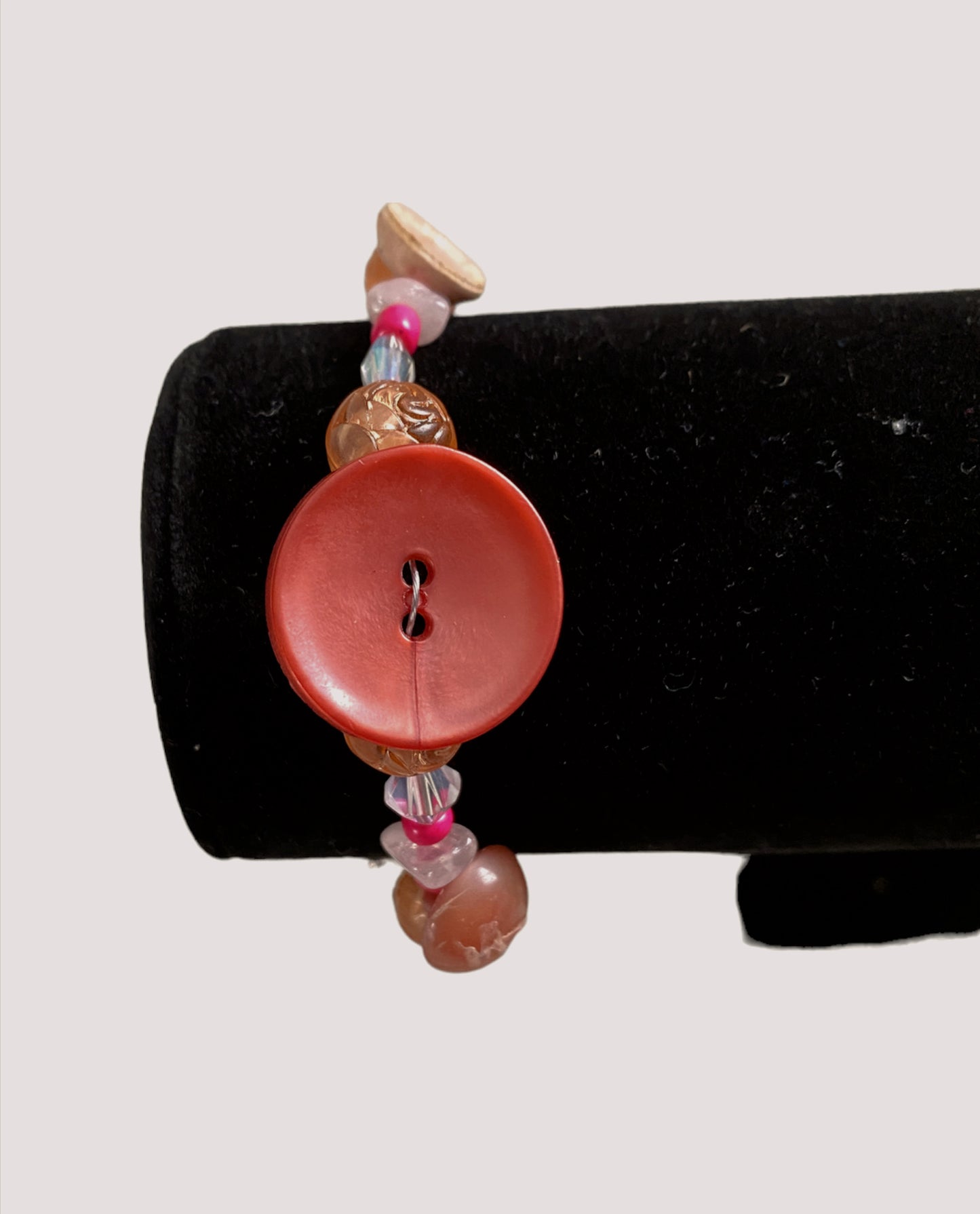 “Pink Buttons” bracelet