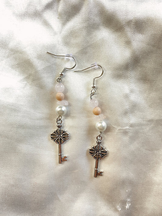 “Pastel Key” earrings