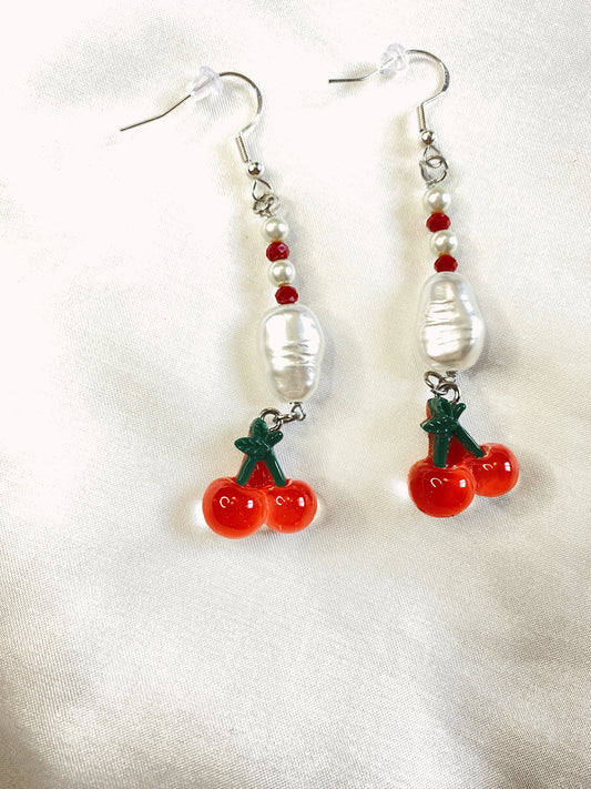 “Cherry Cola” earrings
