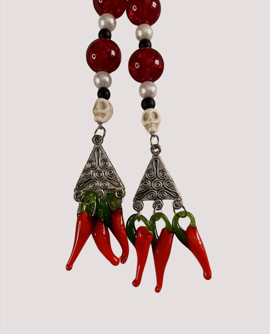 “Hot” earrings