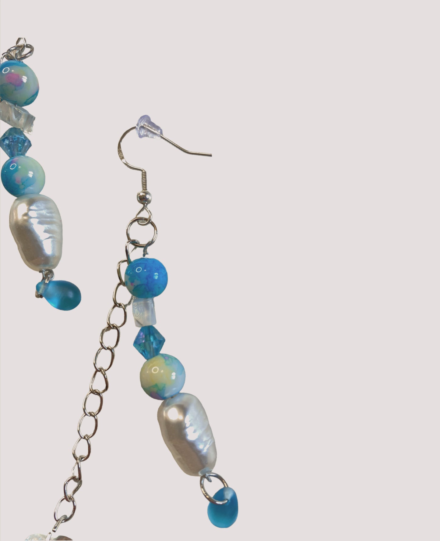 “Blue Heart” earrings