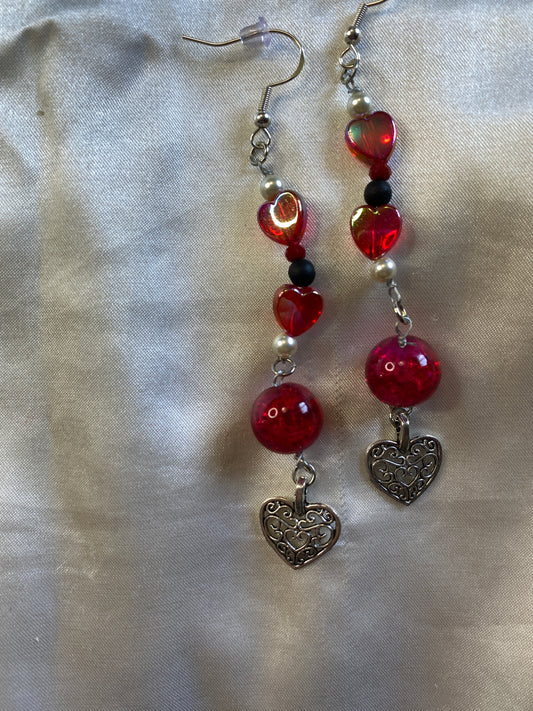 “Bloody Heart” earrings